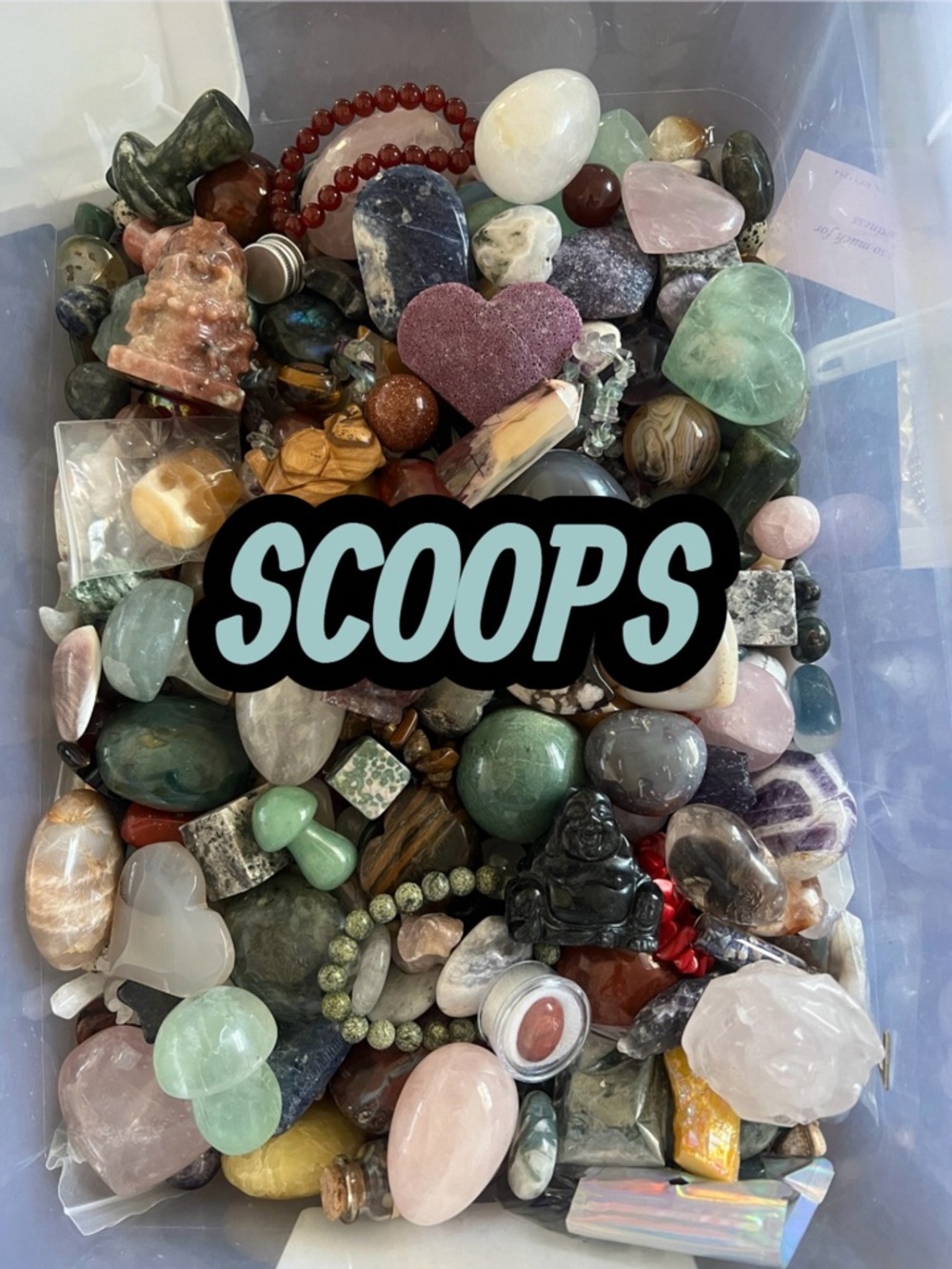 Huge Mystery Crystal Gemstone At Least a 1/2 pound Scoop NWOT